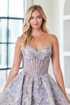 Amelia Couture 8075S Sweetheart Neck Strapless Mini Dress