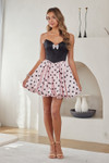 Amelia Couture 8076S Polka Dots Bubble Skirt Mini Dress