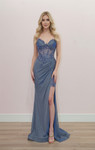 Nox Anabel M1700 Sequins Jersey Sweetheart Strapless Gown