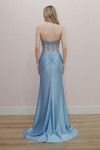 Nox Anabel K1731 Stones Beaded V-neck Strapless Long Gown