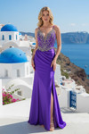 Nox Anabel E1899 Beaded Spaghetti Straps Sleeveless Gown
