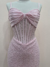 Nox Anabel T7104 Beads Sheer Mesh Illusion Corset Mini Dress