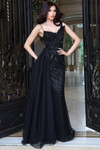 Jovani 44592 Sequin Beaded Sheer Overlay Sleeveless Gown