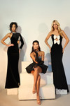 Jovani 28098 Crystal Embellished Bubble Strapless Mini Dress