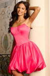 Jovani 45497 Taffeta Bubble Skirt Strapless Mini Dress