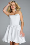 Jovani 45497 Taffeta Bubble Skirt Strapless Mini Dress