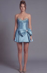 Jovani 49909 Satin Sweetheart Neckline Strapless Mini Dress