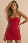 Jovani 51559 Sweetheart Neck Corset Strapless Mini Dress