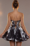 Jovani 51778 Floral Sweetheart Neck Strapless Mini Dress