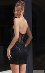 Jovani 53295 Sequin Sweetheart Neck Strapless Mini Dress