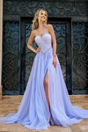 Portia and Scarlett PS24632 Tulle Beaded Trim Strapless Gown