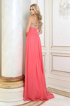 Jovani 49546 Chiffon Beaded Sweetheart Neck Sleeveless Gown
