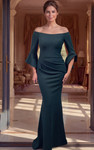 Jovani 51645 Off Shoulder Bell Sleeve Floor Length Gown