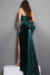 Jovani 51648 Velvet Beaded Straight Neck Strapless Dress