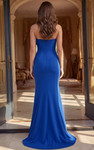 Jovani 51644 Straight Neckline Side Slit Strapless Gown