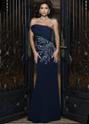 Jovani 52561 Chiffon Beaded Embellishment Strapless Gown