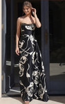 Jovani 52665 Floral Sweetheart Neck Strapless Ball Gown