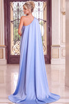 Jovani 52824 Crepe Ruffled Asymmetric One Shoulder Gown