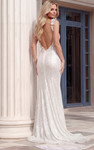 Jovani 49630 Sequin Mesh Spaghetti Strap Sleeveless Gown