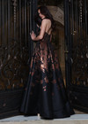 Jovani 47590 Jacquard Floral Brocade Strapless Ball Gown