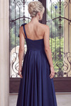 Jovani 49686 Satin Asymmetric One Shoulder Bow Ball Gown