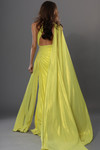 Jovani 48058 Chiffon High Neck Cape Sleeve Cutout Dress