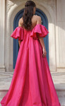 Jovani 49819 Taffeta Floral Embroidery Strapless Dress