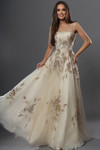 Jovani 49697 Tulle Sequin Floral Embroidery Sleeveless Dress