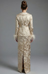 Jovani 48224 Metallic Brocade Long Sleeves Jacket Dress