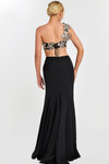 Jovani 46003 Crystal Floral One Shoulder Two-Piece Gown