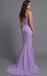 Jovani 43401 Crepe Asymmetric One Shoulder Trumpet Gown