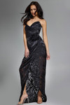 Jovani 40706 Floral Embellishments Sweetheart Strapless Gown