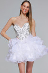 Jovani 39932 Sequin Sweetheart Neck Strapless Mini Dress
