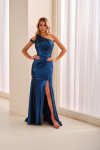 Cameron Blake by Mon Cheri CB455 Stretch Lamé Beaded Gown