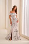 Cameron Blake by Mon Cheri CB441 Jacquard Off-Shoulder Gown