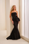 Cameron Blake by Mon Cheri CB454 Liquid Satin Strapless Gown
