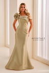 Montage by Mon Cheri M3224 Mikado Satin Off-Shoulder Gown