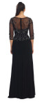 Dancing Queen DQ-9190 Sheer Quarter Sleeves Dress