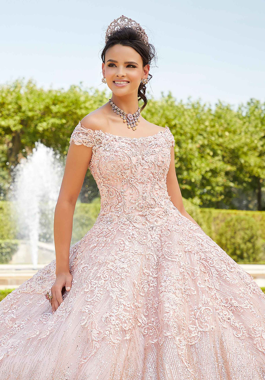 Morilee 89302 Rhinestone and Patterned Quinceanera Dress
