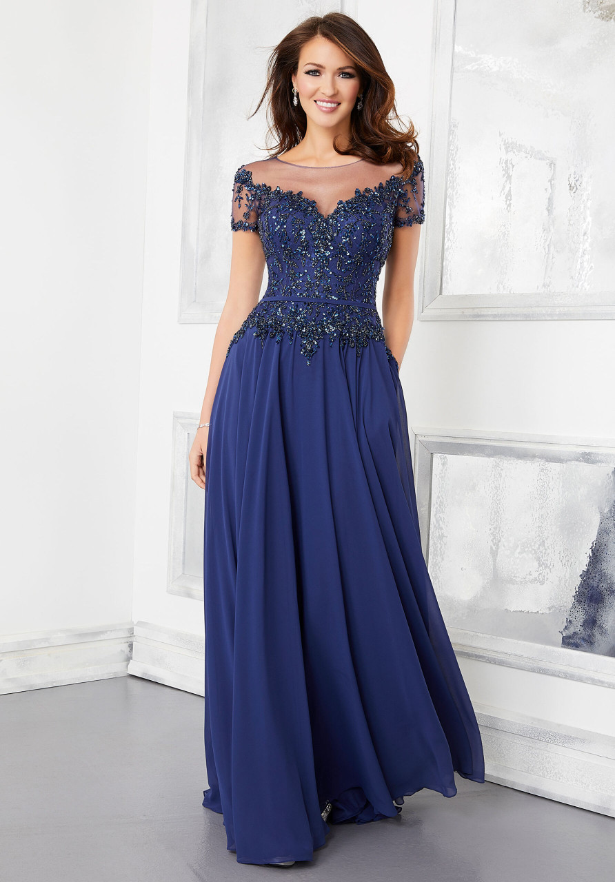 Morilee 72309 Crystal Beading A-Line Evening Gown