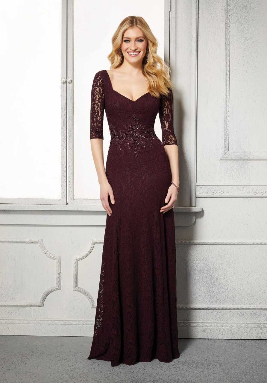 Morilee MGNY 72423 Sweetheart Neck Stretch Lace Evening Gown