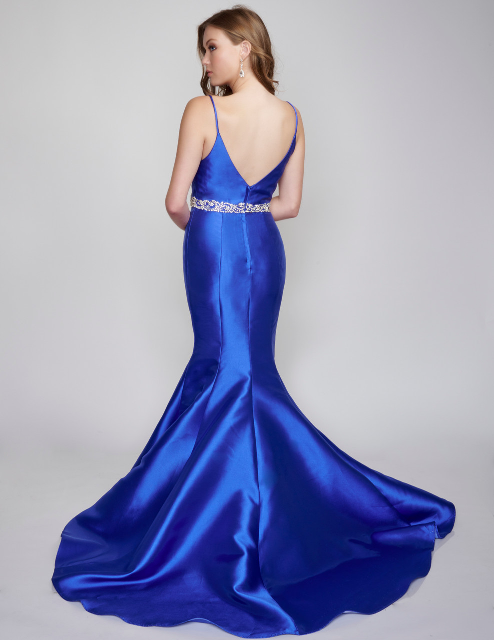 Nina Canacci 2318 Sleeveless Long Mermaid Prom Pageant Gown