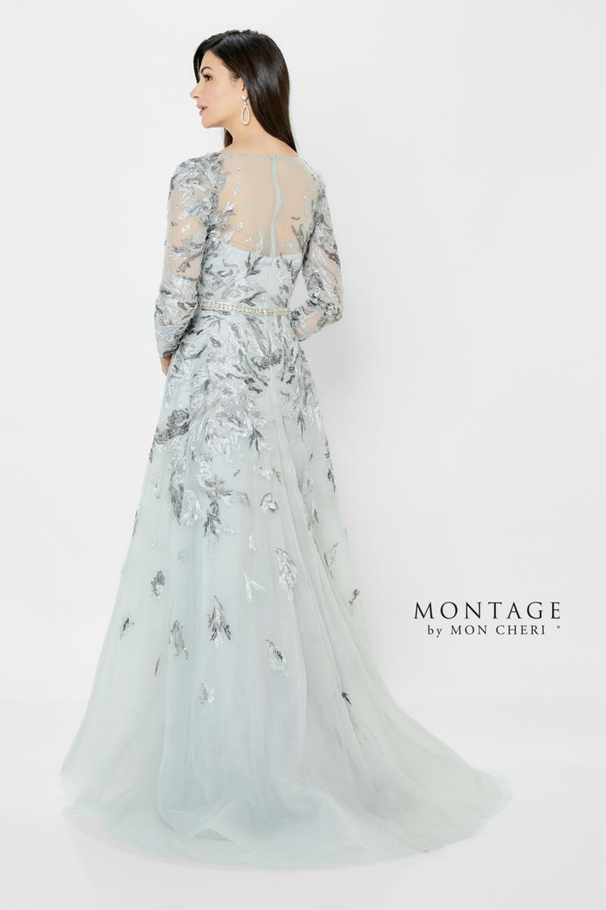 Montage by Mon Cheri 122906 Illusion Embroidered Tulle Dress