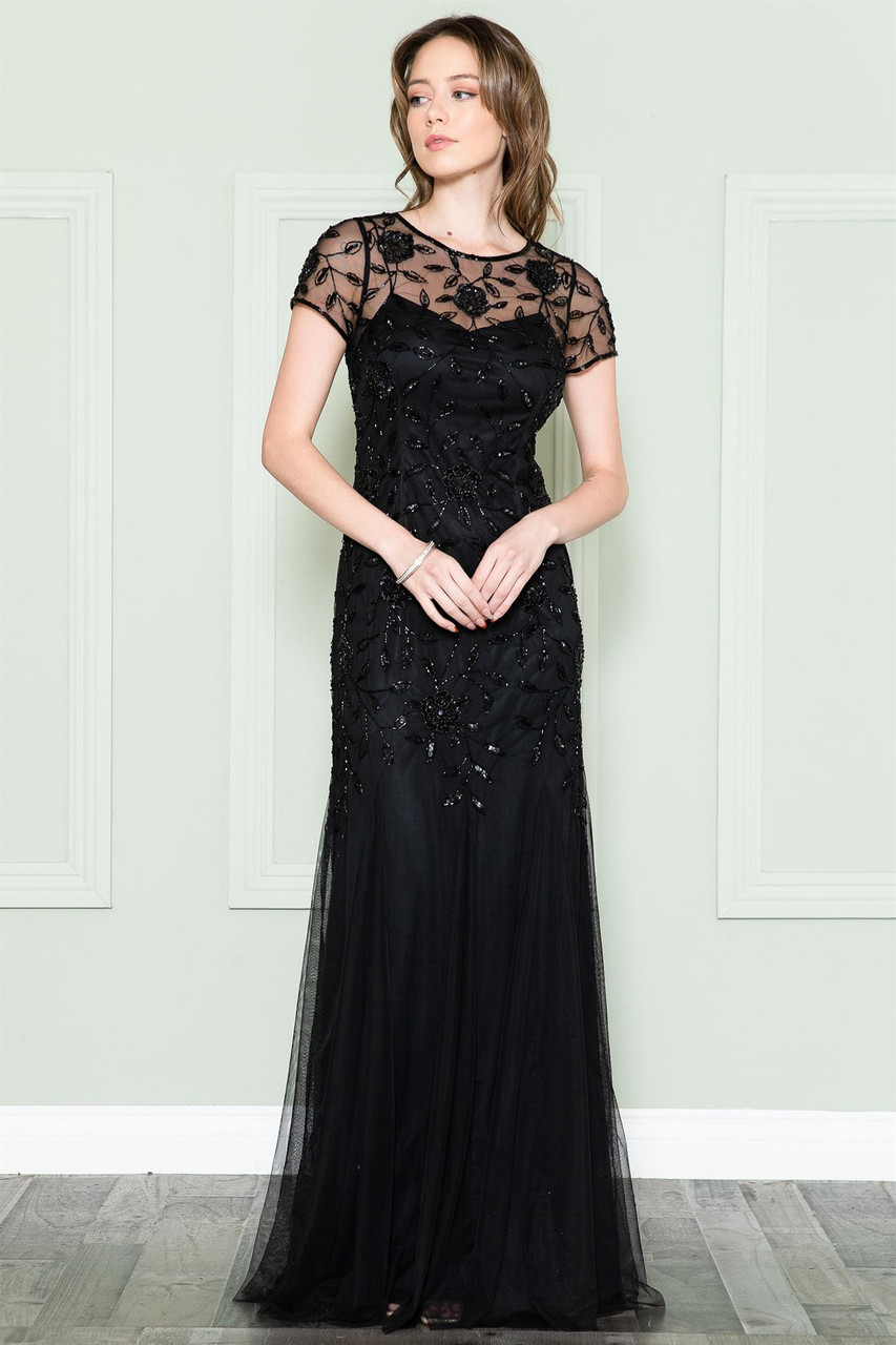Amelia Couture IN002 Embroidered Illusion Sweetheart Gown