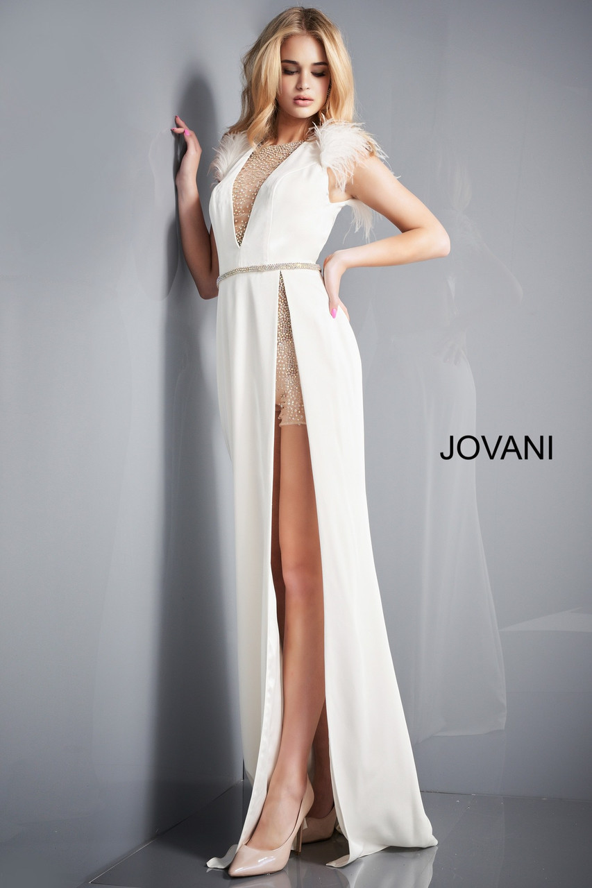 Jovani 02833 High Slit Evening Dress