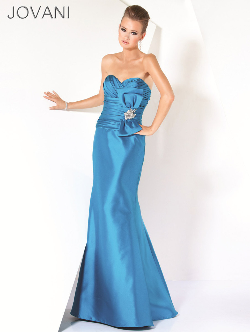 Jovani 567 Sweetheart Neckline Ruched Bodice Mermaid Gown
