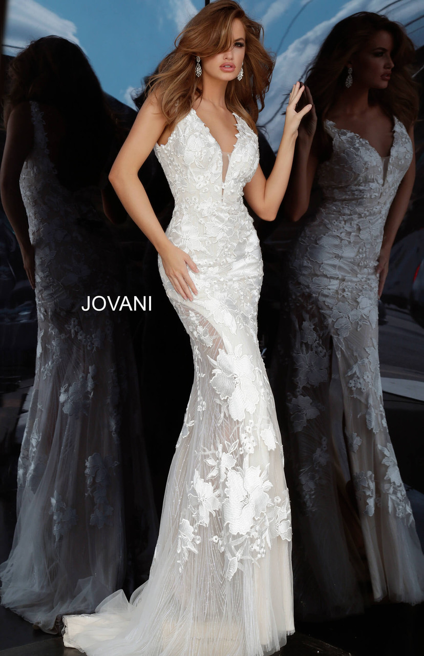 Jovani white shop gown