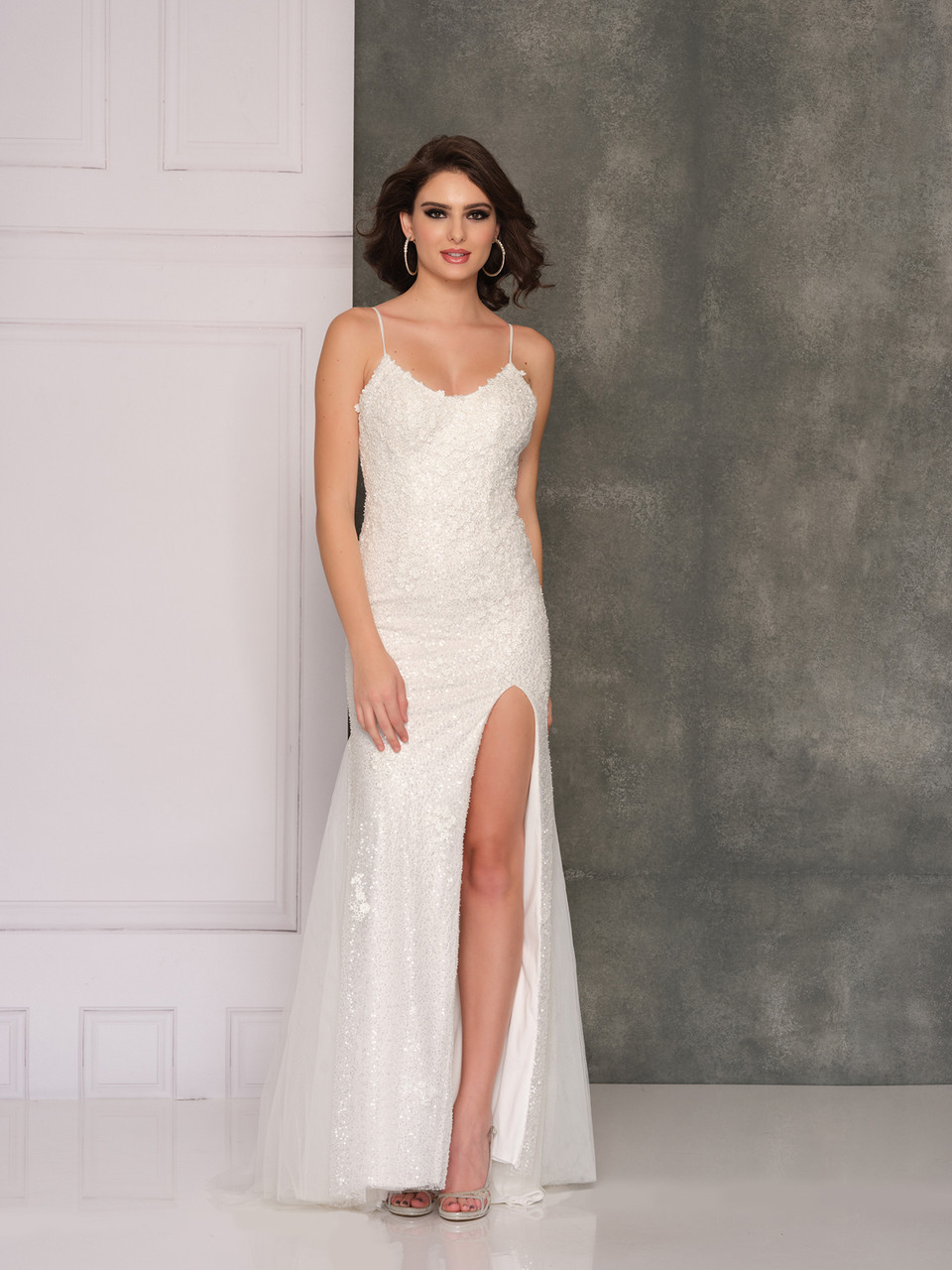 Dave And Johnny 10569 Ivory Bridal Dress 