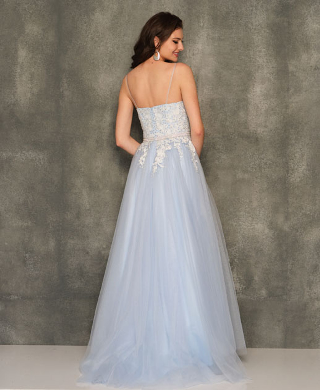 FEIZA COLLECTION | ICE BLUE EVENING DRESS