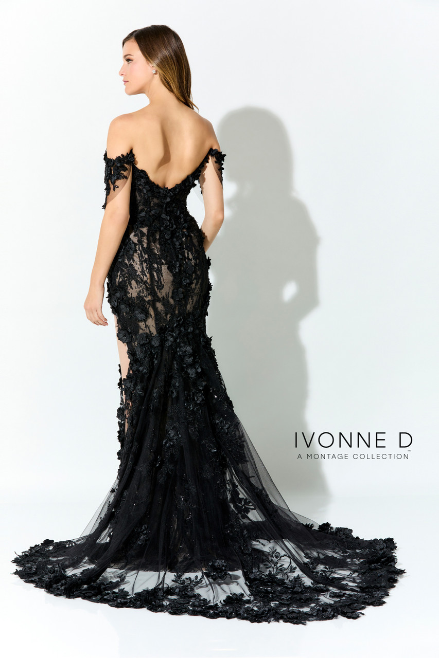 Ivonne D by Mon Cheri ID915 Three-Dimensional Flowers Dress